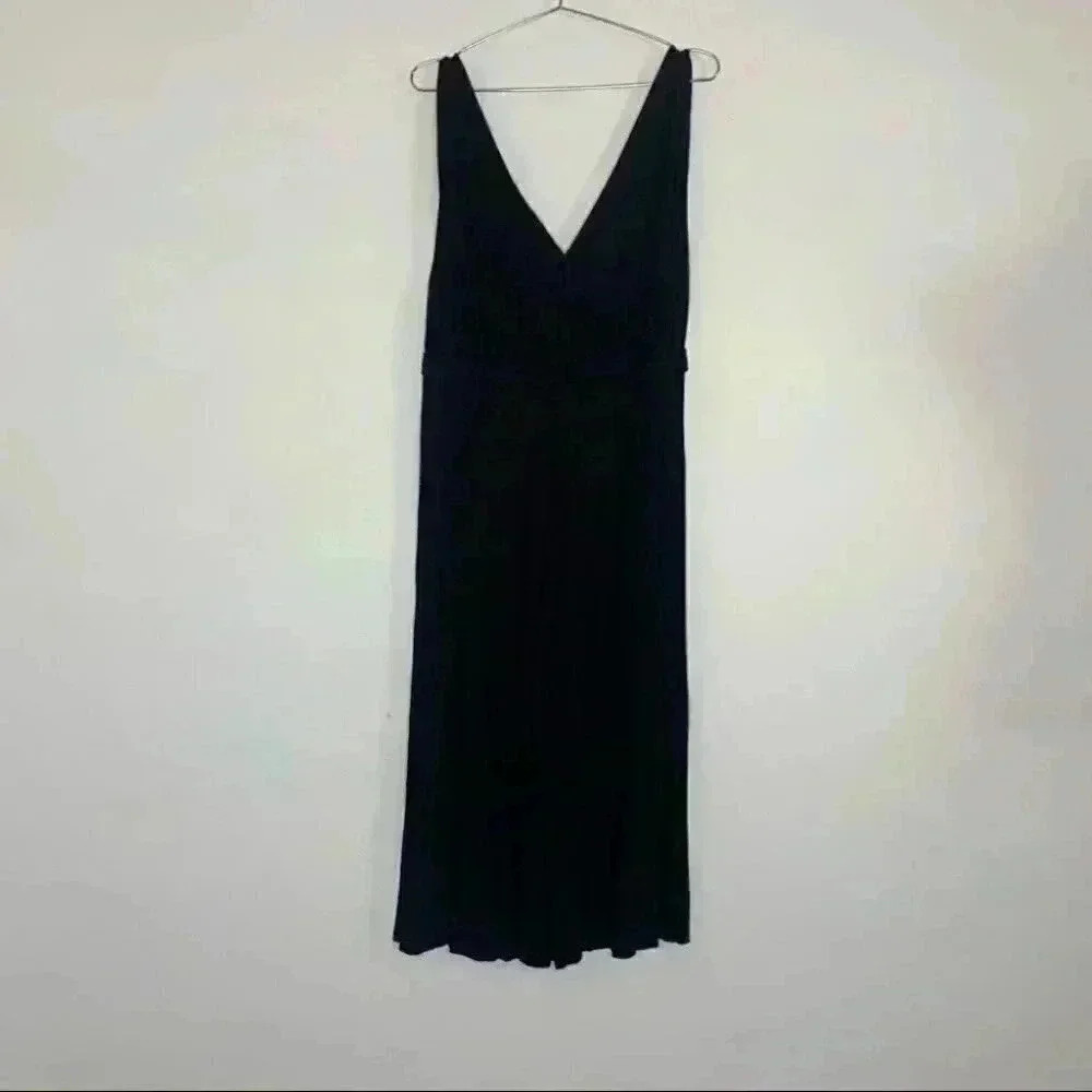 Miss Selfridge ASOS sleeveless black keyhole wide leg cropped jumpsuit us 10 - Picture 3 of 7